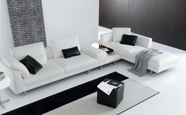 Sofá moderno blanco