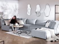 Claves para decorar con un sofá modular rinconera gris